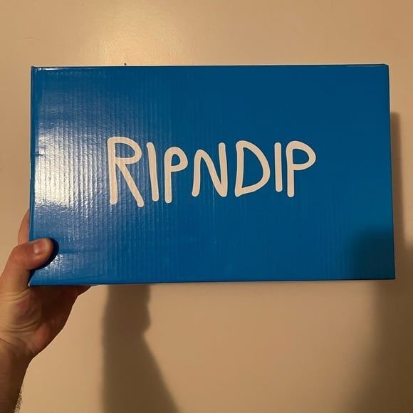 NIB RIPNDIP Lord Nermal High tops Shoes Change Color in Sunlight UV Reactive - Picture 4 of 9